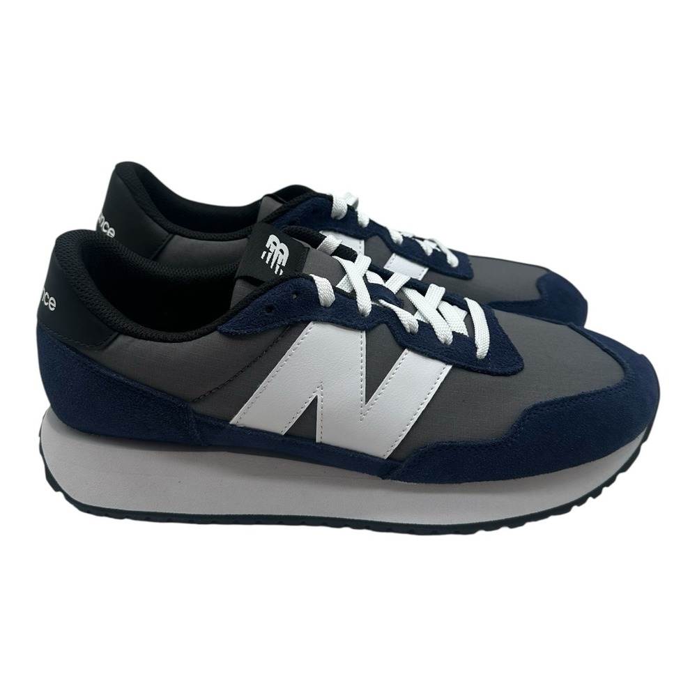New Balance 237 Shoes Mens Sz 11 Navy Blue/Grey/White Low Top Sneakers MS237MCN